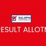 Balephi Hydropower IPO Result Day Tuesday Chaitra 29